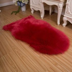 New Carpet Plush Soft Sheepskin Bedroom Carpet Imitation Wool Pad Long Hair Bedside Mat Sofa Cushion Rugs Living Room Fur Carpet (Color: PD3002, size: 40x60cm)