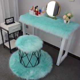 1pc Soft Plush Fur Rugs, Soft Fluffy Area Rug, Modern Faux Fur Rug, Fluffy Rug For Bedroom, White Rugs For Living Room, Carpet For Rooms (Color: Light blue, size: 15.75*47.24inch)