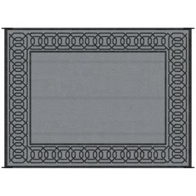 Outsunny Reversible Outdoor Rug, 9' x 12' Waterproof Plastic Straw Floor Mat, Portable RV Camping Carpet, Large Floor Mat for Backyard, Deck, Pic (Color: as Pic)