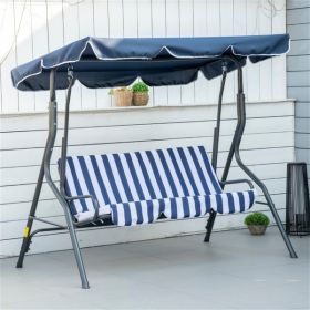 3-Seat Outdoor Porch Swing (Swiship ship)( Prohibited by WalMart ) (Color: As Picture)