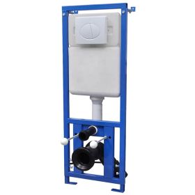 Concealed High Cistern 2.9 gal 16.1"x5.5"x(43.3"-49.2") (Color: White)